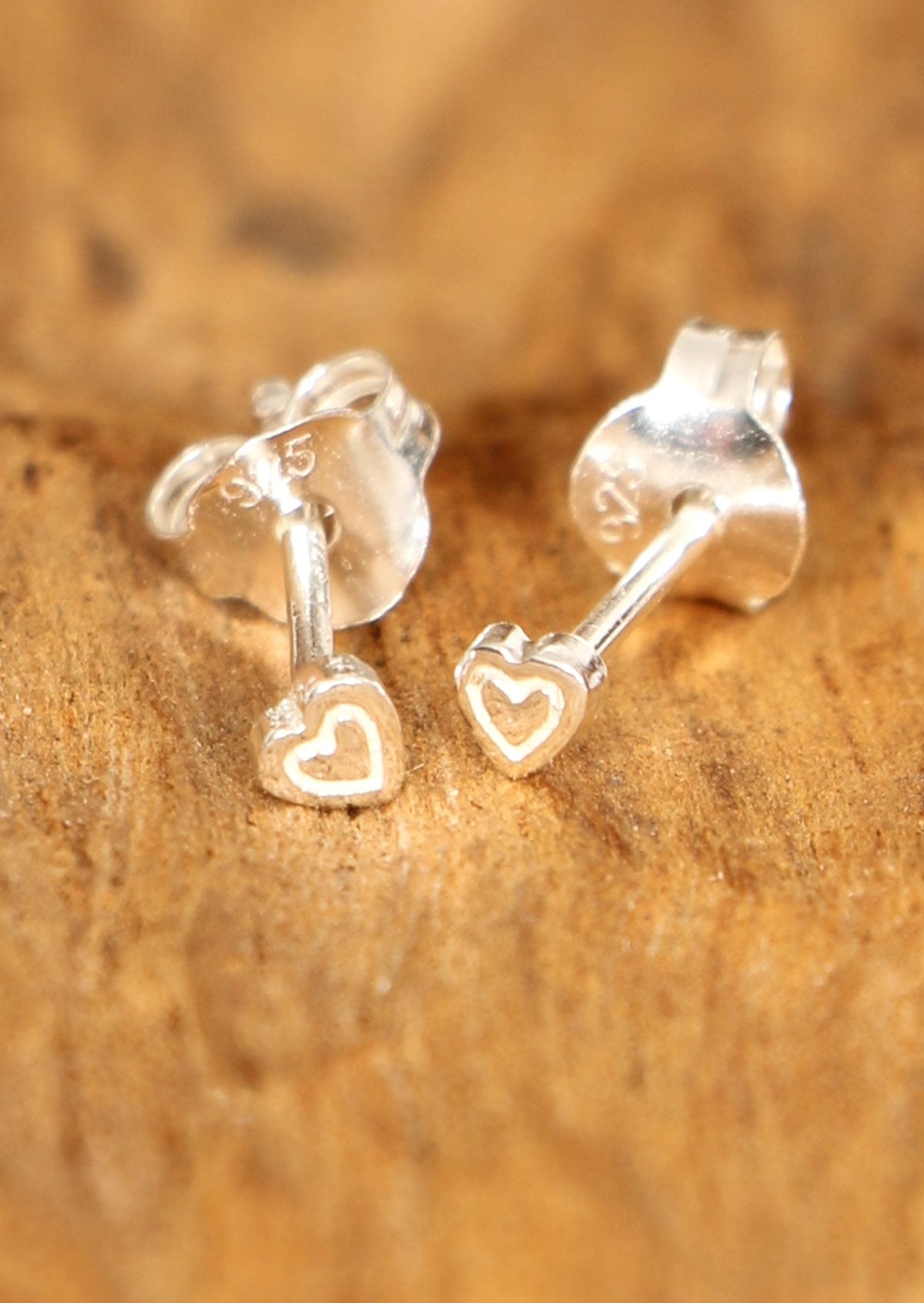 Sterling silver small heart studs Australia