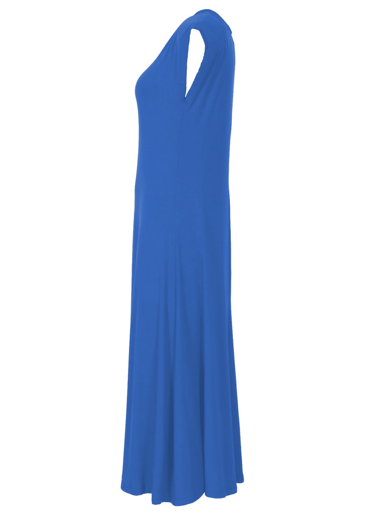 side view soft stretch women's dress