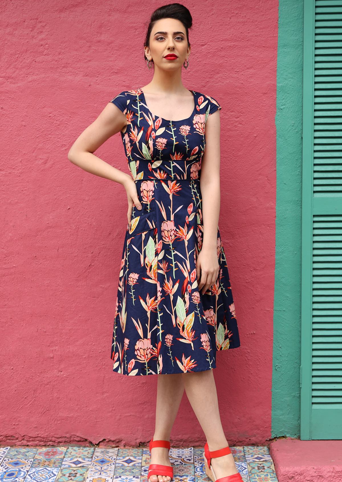 Below the Knee Length Modest Womens Dress Australia