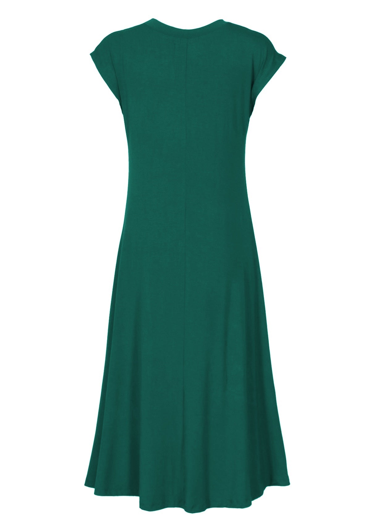 back view loose fit a-line women's dress'