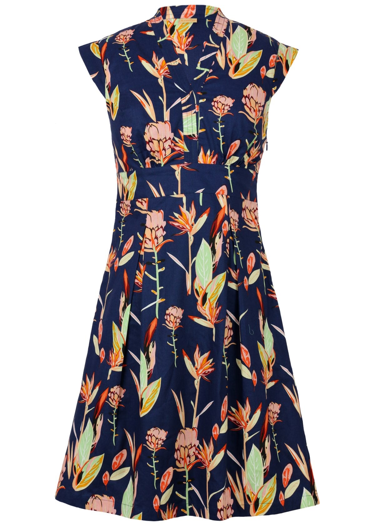 Front View Billie Dress Bird of Paradise