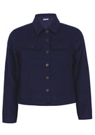 100% cotton corduroy jacket in navy blue