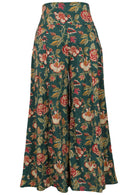 Front view of cotton wide-leg pants on a white background