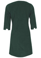 back view darts at waist corduroy dress