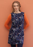 100% cotton corduroy tunic with A-line skirt and pockets.