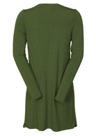 back view long length cardigan