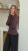 Round Neck Top Dark Brown video