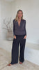 False Wrap Top Dark Grey video