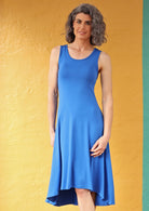 sleeveless women's midi dress