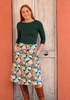 100% cotton a-line women's skirt