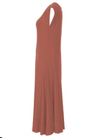 Side View short sleeve stretch midi dress