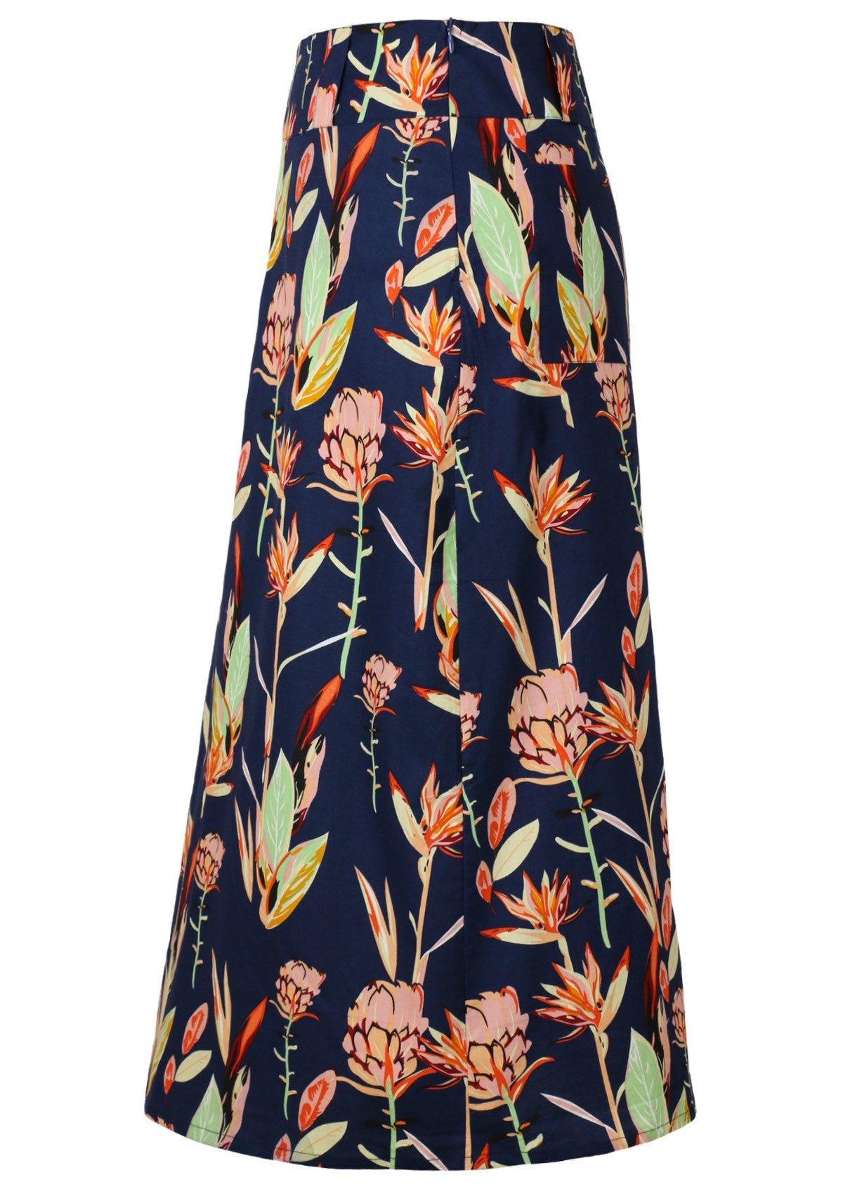 side view side zipper women's skirt